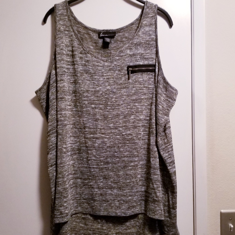 NEW Lane Bryant Tank with Zipper Back Detail